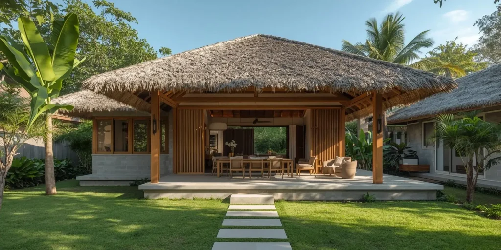 contemporary filipino decor with Bahay Kubo elements